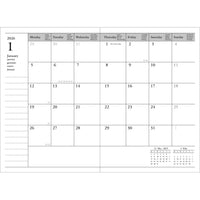 Calendar for January 2026 with grid layout